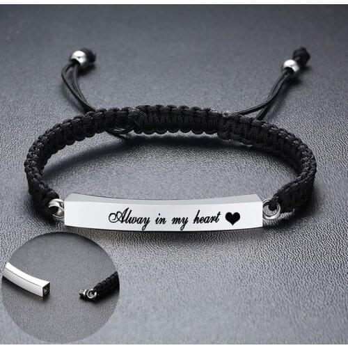 Engraved Memorial Urn Bracelet Stainless Steel Cremation Ash Bangles For Men Women Memorial Jewelry Hold Ashes Of Loved ones