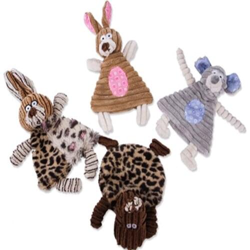 Dog Toys Cute Pet Chew Toys Rabbit Sheep Cow Plush Puppy Honking Toys Dogs Cats Chew Squeak Toys Dogs Supplies