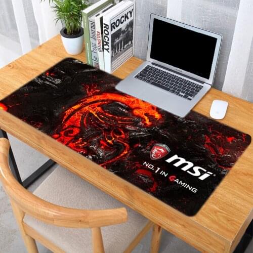 Red Dragon Gaming Keyboard for Compass Msi Mouse Pad Large Gamer Desk Mat Kawaii Gaming Accessories Rug PC Gamer Complete 40×90