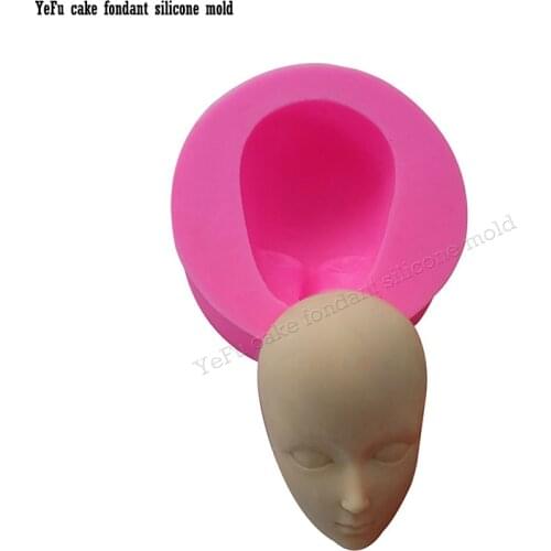 Man boy Face Silicone Mold Chocolate Molds Fondant Cake Decorating Tools clay/rubber Soap Moulds F0868