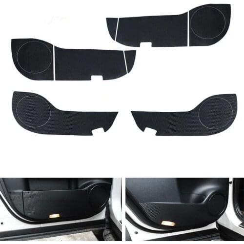 YAQUICKA Fit For Lexus RX RX200t 2016 2017 2018 Car Door Anti Kick Carbon Fiber Stickers Interior Accessories 4Pcs/set