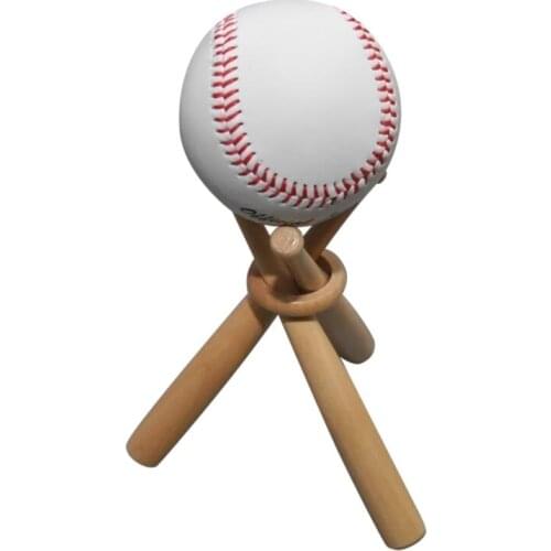 New Mini Baseball Bat Wood Display Stand Baseball Golf Tennis Storage Base Holder Support Sports Fans Gift Baseball Holder
