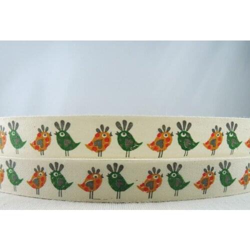 New 15mm 5/8" Printed Owl Cartoon 100% cotton ribbon Tapes DIY sewing & Packing tape Cotton Fabric Patchwork Ribbon 5YDS XM-57A