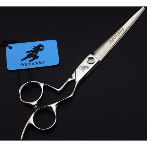 Freelander 7.0 inch Japan 440c silver personality hairdressing scissors pet scissors for pet grooming