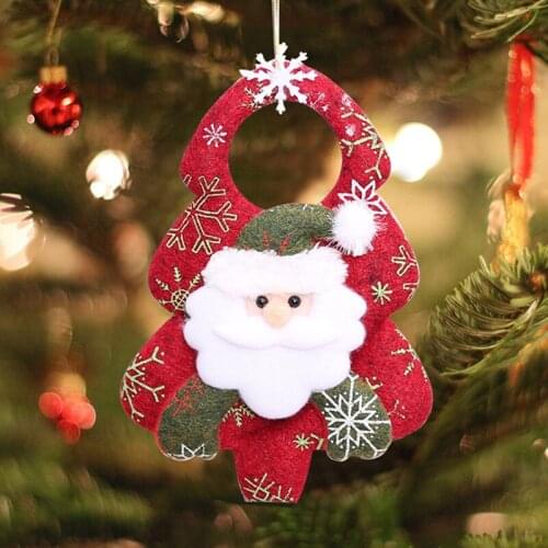 2pcs/pack Christmas Tree Wooden Hanging Pendant Snowman Santa Claus Decor Elk Home Merry Christmas Decorations
