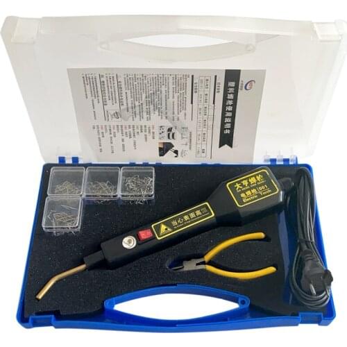 EU Plug 30W Hot Stapler Plastic Welding Machine Car Bumper Repair Kit Welding Repairing Machine Repair Gun