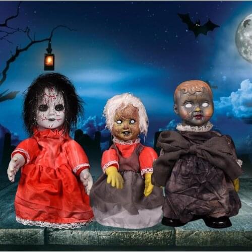 Halloween Horror Doll Voice Control Walking Ghost Ornaments With Shinning Eyes For Halloween Horror Party Decor Kid Gift #20