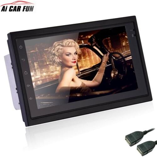Universal Android 6.0 double 2 Din Car GPS Navigator Multimedia WIFI Audio Video Player 7 inch Car MP5 FM Radio with Europe Map