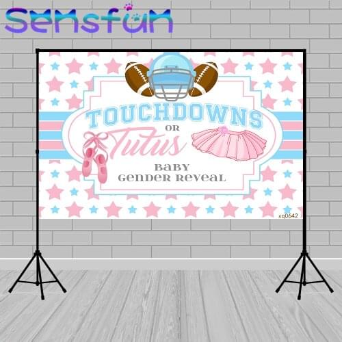 Xq0642 Gender Reveal Party Background for Photography Customize Boy or Girl Baby Shower Backdrop for Photo Studio Vinyl