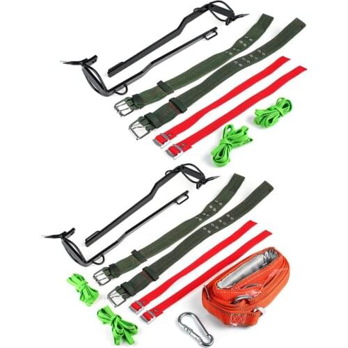 1 Pair Fashion Tree Climbing Spike Set Stainless Steel Non-Slip Climbing Spikes Shoes Climbing Tree Tools