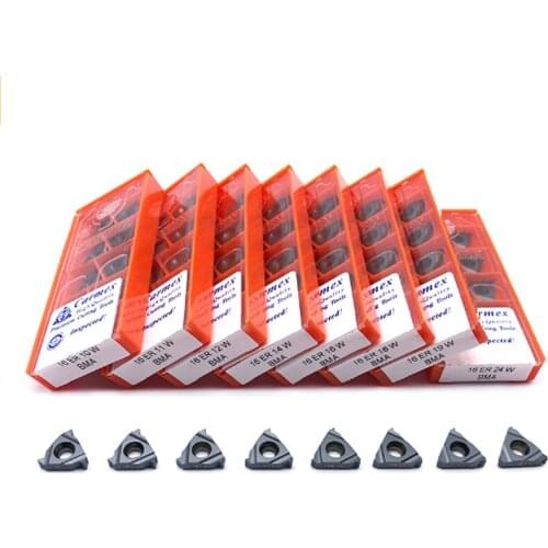10PCS 16ER 8W 9W 10W 11W 14W 20W BMA External Thread Turning Tools Carmex Carbide insert Lathe cutter Tool