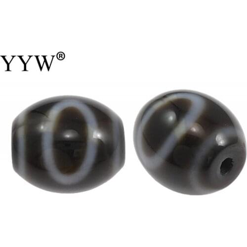 14.50x13x3mm Heaven And Earth Natural Tibetan Dzi Beads Heaven And Earth Tibetan Beads For Making Diy Jewelry Bracelet Necklace