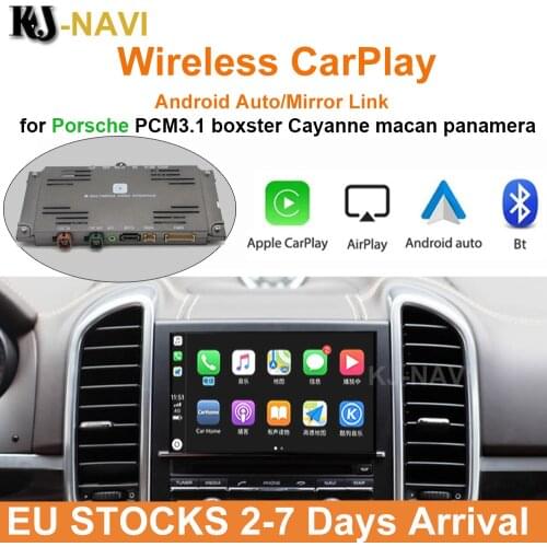 Wireless Apple Carplay For Porsche Cayenne 958 Panamera 911 Bosxter Macan PCM3.1 PCM 3.1 2016 - 2010 Car Play Box Accessories