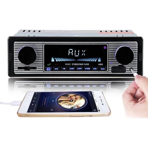 Bluetooth Vintage Car Radio MP3 Player Stereo USB AUX Classic Car Stereo Audio
