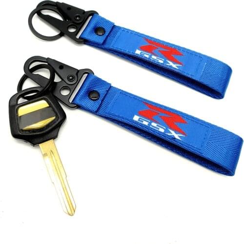 Motorcycle Embroidery Key Holder Chain GSX-R Logo Collection Keychain Keyring For Suzuki GSXR 750 600 1000 K1 K3 K5 K6 Key Ring