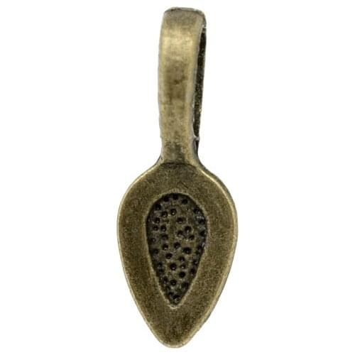 8SEASONS Antique Bronze Glue on Bail 21x8mm,sold per packet of 50 Hot new