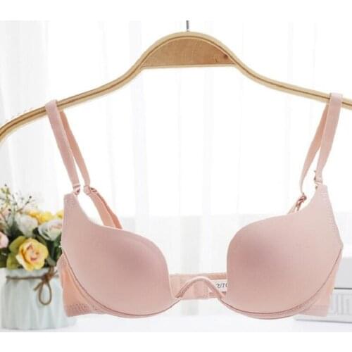 New fashion beauty breast cotton women underwear bralette sexy push up bra gathered smooth bras for women modis lingerie lady