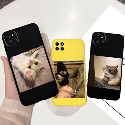 For Samsung A22 Case Cute Cat Bee Printed Silicone Soft Back Cases For Samsung Galaxy A22 5G A22 A 22 Phone Cover Bumper 6.4"