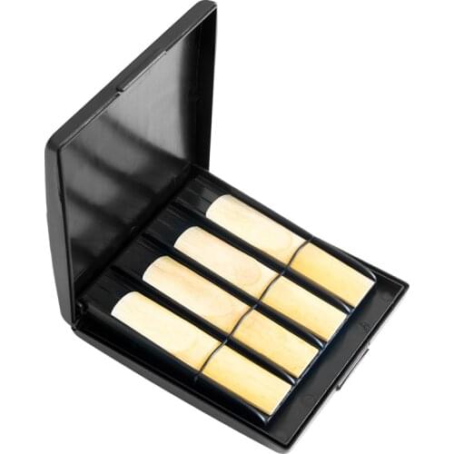 Reeds Case Sax Saxophone Clarinet Oboe Reeds ABS Case Storage Box Waterproof Wear Resistant General for 8 Reeds Grids Sax Alto