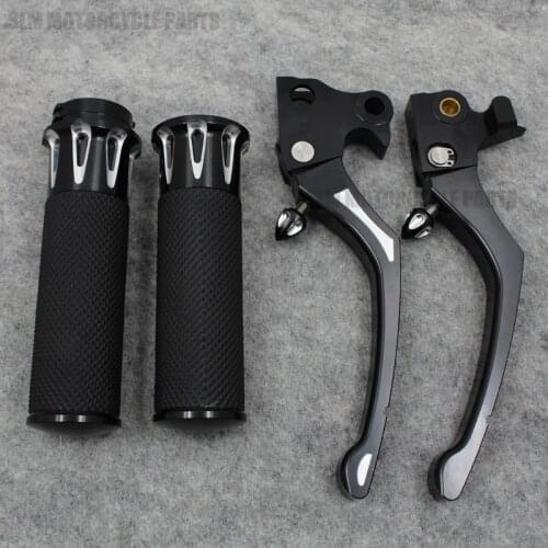 Pair Black CNC RSD Regulator Brake Clutch Handle Lever For Harley Sportster 1200 XR1200 Sportster 883 2004-2013