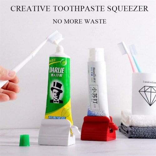 Creative Manual Toothpaste Squeezer Dental Cream Facial Cleanser Tooth Paste Tube Squeezer Rolling Holder Bathroom Accessories