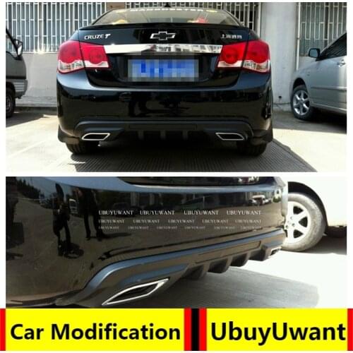 Rear Bumper Diffuser Bumpers Protector For Cruze 2009-2013 ABS Material Car Bumper Guard Protector Skid Plate Bumper Cover