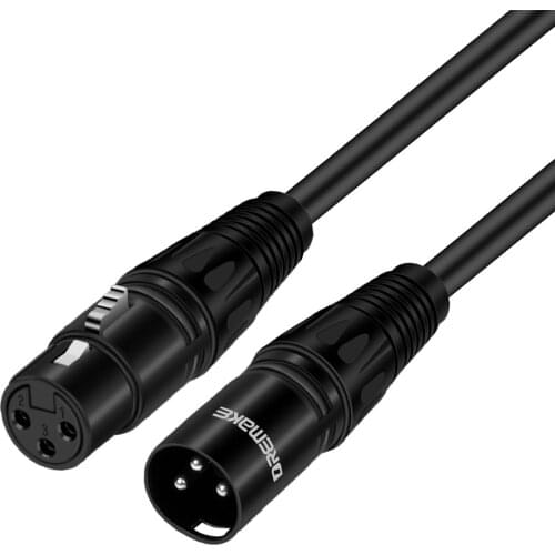 3 Pin XLR Cable Male to Female Low Noise Snake Cord Microphone Cable for Speaker Mixer Amplifier DJ Pro