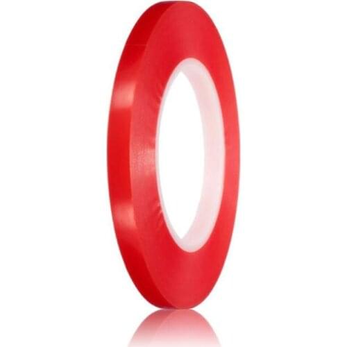 Double Sided Super Sticky Clear Tape Red Strong Craft DIY Roll For Car High Strength No Traces Adhesive Sticker