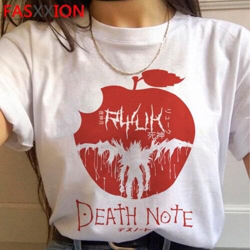 Death Note Shinigami Ryuk top tees clothes men white t shirt couple tumblr streetwear 2021 summer top streetwear