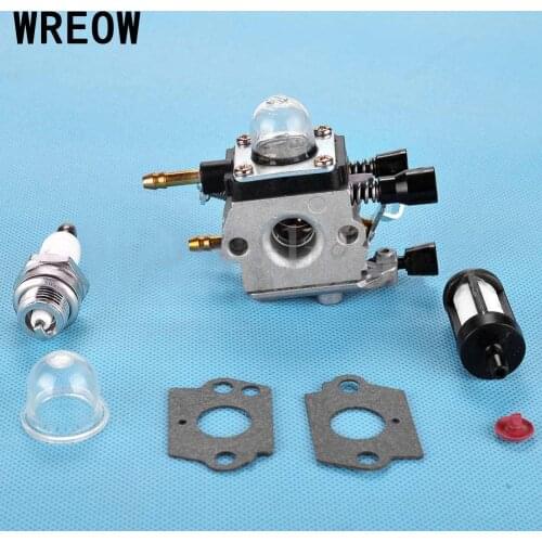Carburetor Fit for Type BG55 BG65 BG85 SH55 Leaf Blowers Carb Primer Bulb Fuel Filter Set Replace OEM# 42291200606 CIQ-S64