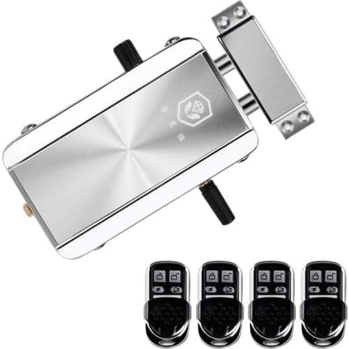 Hot Home Door Lock Kit Remote Control Keyless Entry Electronic Lock Smart Wireless Anti-Theft Deadbolt Access Control System for