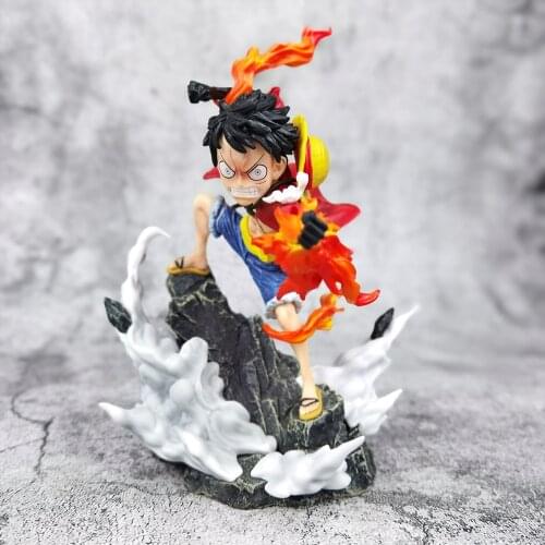 Luffy Fire Boxing Hand-made Model Two-dimensional Animation Action Modeling Gift Decoration Arm Parts Can Be Exchanged
