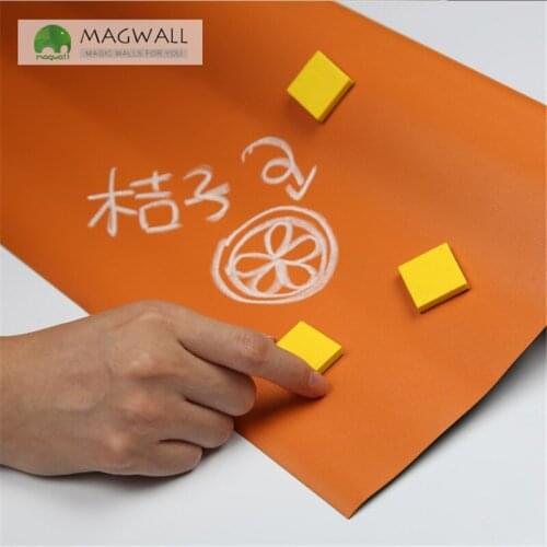 Magnetic magnetic double-layer warm color writing board 0.6*1.2m eco-friendly soft dust free chalkboard