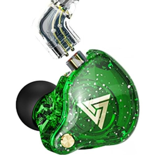 QKZ AK6 PRO In Ear Earphones Sport Stereo with Microphone for Mobile Phone Noise Cancelling Earpiece Running Earbuds Detachable