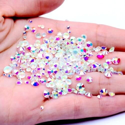 New Color SS3-SS30 Hotfix Glass Flatback Rhinestones Crystals Thermal Adhesive Stones Beads DIY Nail Art Clothes Wedding Jewelry