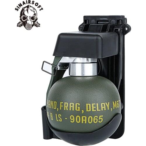Airsoft M67 Frag Grenade Dummy Model Molle System BB Pouch Plastic Tactical Military Costume Wargame Paintball Accessories