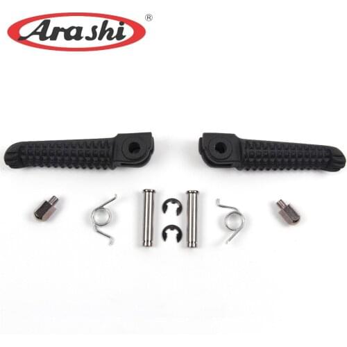 ARASHI Motorcycle Front Foot Pegs Footrest Pedal For Yamaha YZF R6 1999 - 2012 YZF-R6 2000 2001 2002 2003 2004 2005 2006 2007
