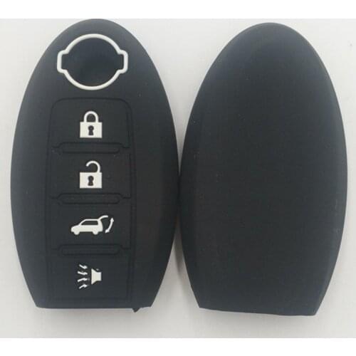 Silicone Car Key Case Cover Shell for Nissan Qashqai J10 J11 X-Trail T32 T31 Fuga Tiida Pathfinder Altima Murano Sylphy Keychian