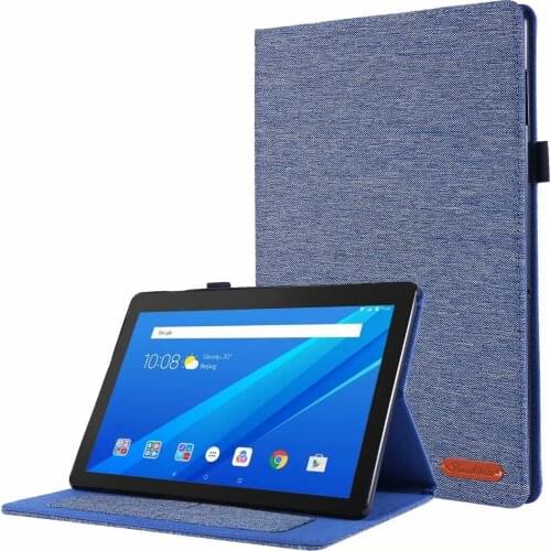 Fabric Case For Lenovo Tab E10 10.1 Tablet Cover Funda E10 TB-X104F TB X104F TB-X104L PU Leather Stand Shell with Card Bag