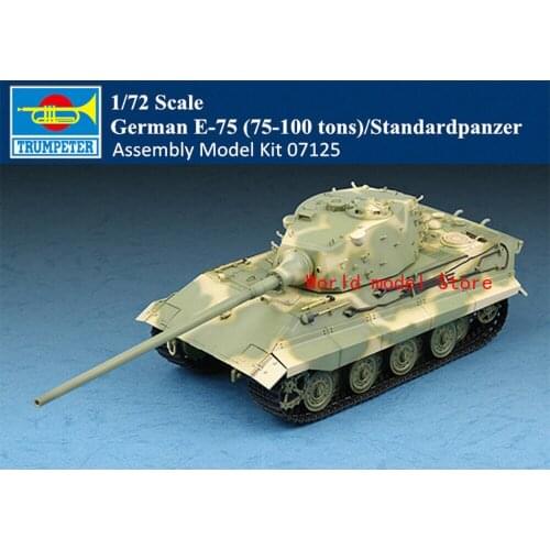 Trumpeter 07125 1/72 German E-75 (75-100 tons)Standardpanzer Tank Assembly Model
