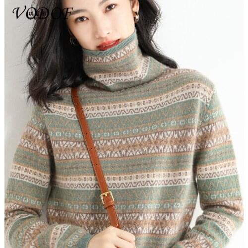 VODOF Women's Cashmere Pullovers