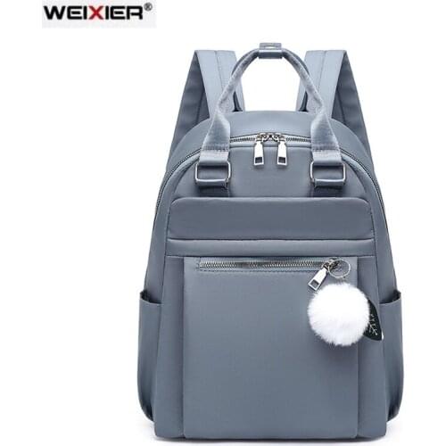 Женские синие рюкзаки Weixier China At AliExpress