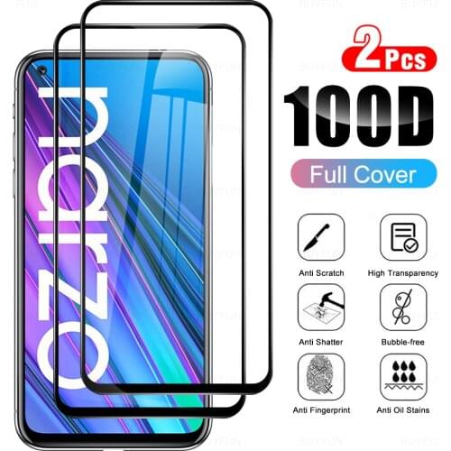 2Pcs Full Cover Protective Glass For OPPO Realme Narzo 30 5G Tempered Glas For Realmy Realmi Narzo30 6.5" Phone Protector Film