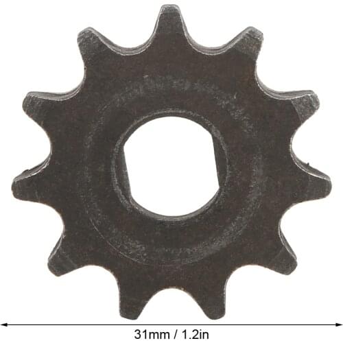 Electric Scooter Sprocket 11 Tooth Motor Engine Pinion Gear H Holes Crankset Gear Plate for T8F Chain