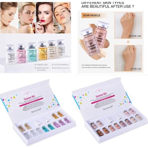 12pcs 8ml BrandBB Cream Glow Serum Ampoule Add Foundation Niacinamide/peptide For Effective Brightening Anti-aging