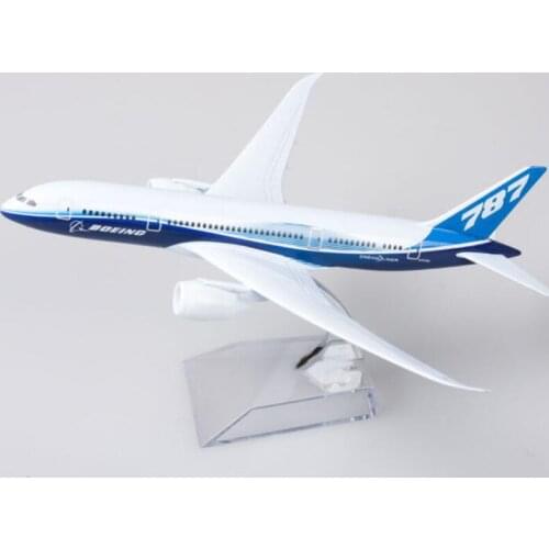 18CM 1:300 Scale Boeing787 Airline Model Alloy Collectible Display Toy Airplane B-787 Aircraft Collection Kids Children Gifts