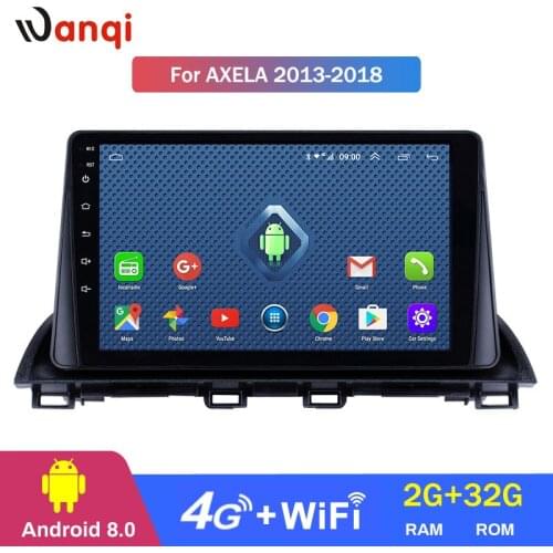 4G Lte All Netcom 9 inch Android 8.0 HD Touchscreen GPS Navigation system for 2013-2018 Mazda 3 Axela support SWC DVR