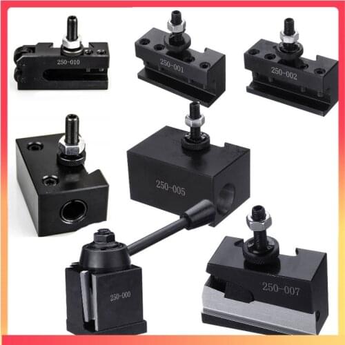 7PCS DMC-250-000 Wedge GIB Type Quick Change Tools Kit Tool Post 250 001-010 Tool Holder For Lathe Tools