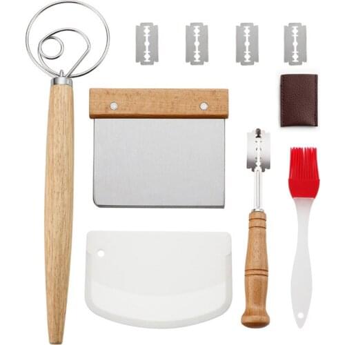 9/11Pcs Baking Tools Set Dough Scraper Bread Cutter Pastry Cake Decorating Tools Stainless Steel Blender Kitchen Pastry Tools