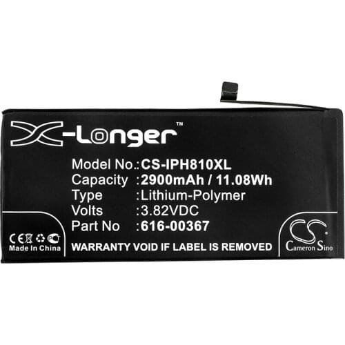 Cameron Sino 2900mAh Battery For Apple A1864,iPhone 8 Plus,iPhone 8+,MQ8D2LL/A,MQ8G2LL/A,MQ8H2LL/A,616-00367